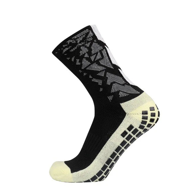 Calcetines de fútbol antideslizantes de silicona Takraw para hombre y mujer, calcetines deportivos de baloncesto con agarre para fútbol 