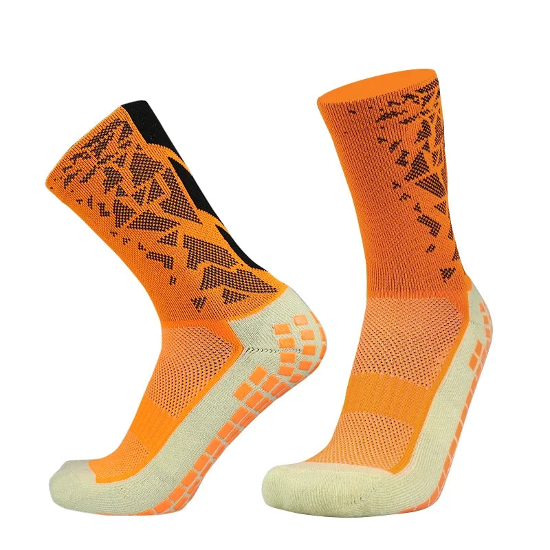 Calcetines de fútbol antideslizantes de silicona Takraw para hombre y mujer, calcetines deportivos de baloncesto con agarre para fútbol 